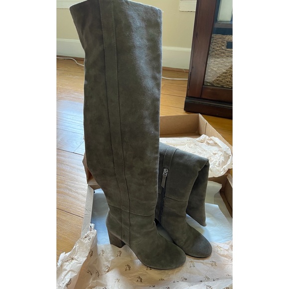 Vince Camuto Suede over-the-knee Grey Boots - Picture 10 of 10